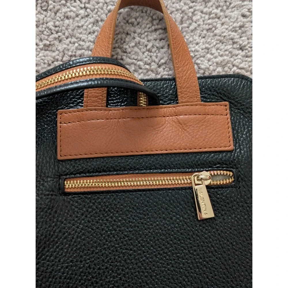 Vintage Valentina Tradizione Italiana Leather Backpack Convertible Sling Bag